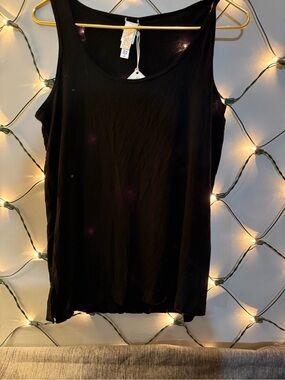 Wynne Layers Black Scoop Neck Tank Top 18↔️18↕️ #1841